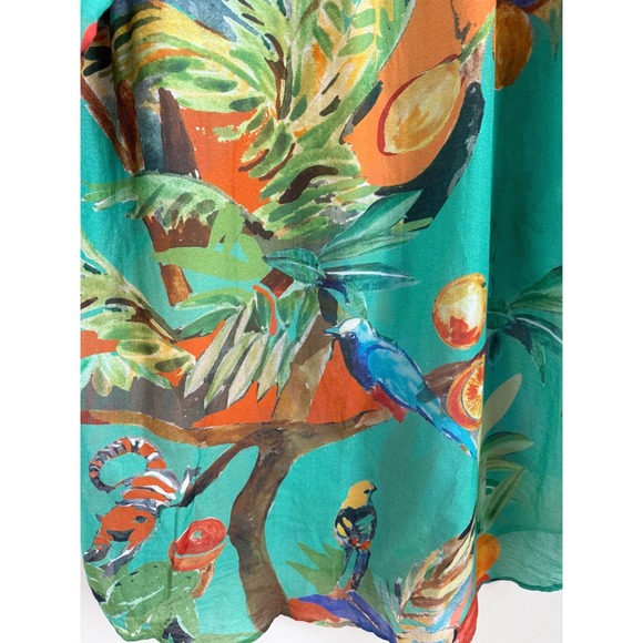 G.KERO Paris Silk‎ Blend Tunic Top Med 101/190 Limited Edition Jungle Horse Bird - Picture 10 of 10